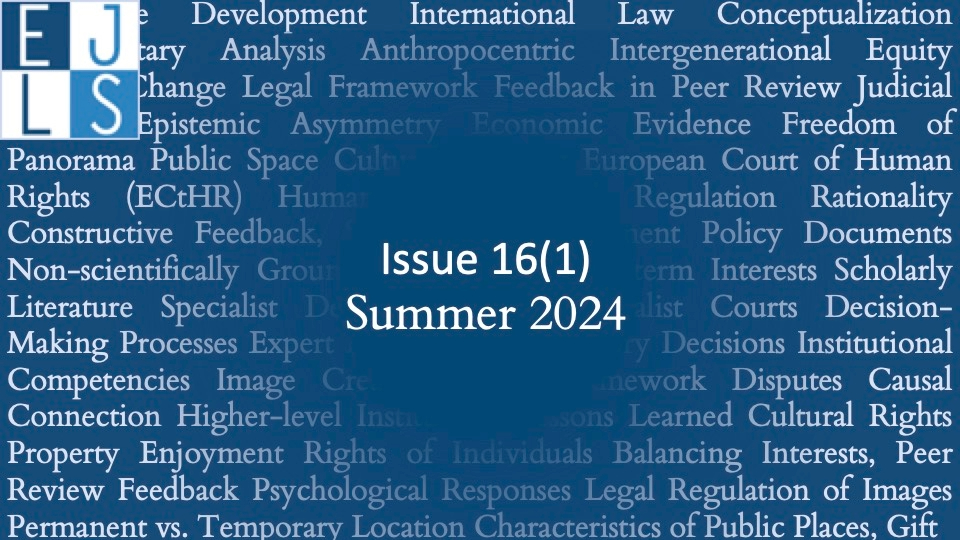 Journal Of Legal Studies Education - European Journal of Legal Studies